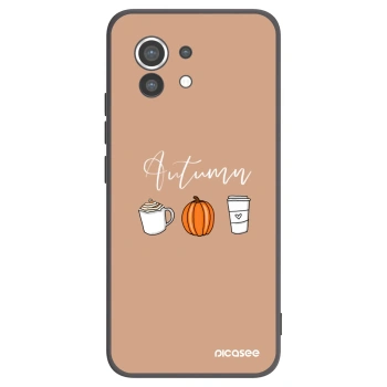 Picasee fekete szilikon tok az alábbi mobiltelefonokra Xiaomi Mi 11 - Autumn