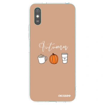 Picasee átlátszó szilikon tok az alábbi mobiltelefonokra Xiaomi Redmi 9AT - Autumn