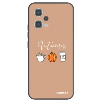 Picasee fekete szilikon tok az alábbi mobiltelefonokra Xiaomi Redmi Note 12 5G - Autumn