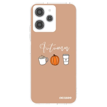 Picasee átlátszó szilikon tok az alábbi mobiltelefonokra Xiaomi Redmi 12 4G - Autumn