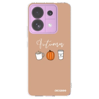 Picasee átlátszó szilikon tok az alábbi mobiltelefonokra Xiaomi Redmi Note 13 Pro 5G - Autumn