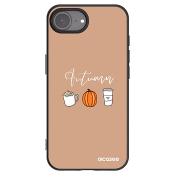 Picasee fekete szilikon tok az alábbi mobiltelefonokra Apple iPhone 16e - Autumn