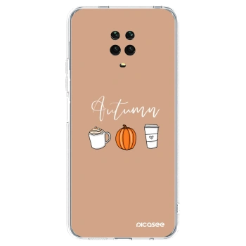 Picasee átlátszó szilikon tok az alábbi mobiltelefonokra Xiaomi Redmi Note 9 Pro - Autumn