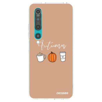 Picasee átlátszó szilikon tok az alábbi mobiltelefonokra Xiaomi Mi 10 - Autumn