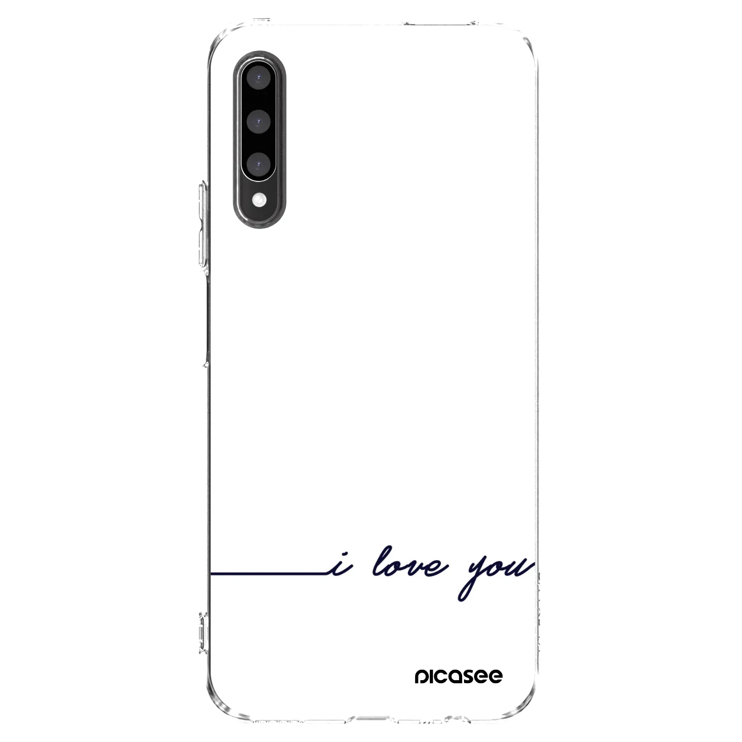 Picasee átlátszó szilikon tok az alábbi mobiltelefonokra Honor 9X Pro - I love you