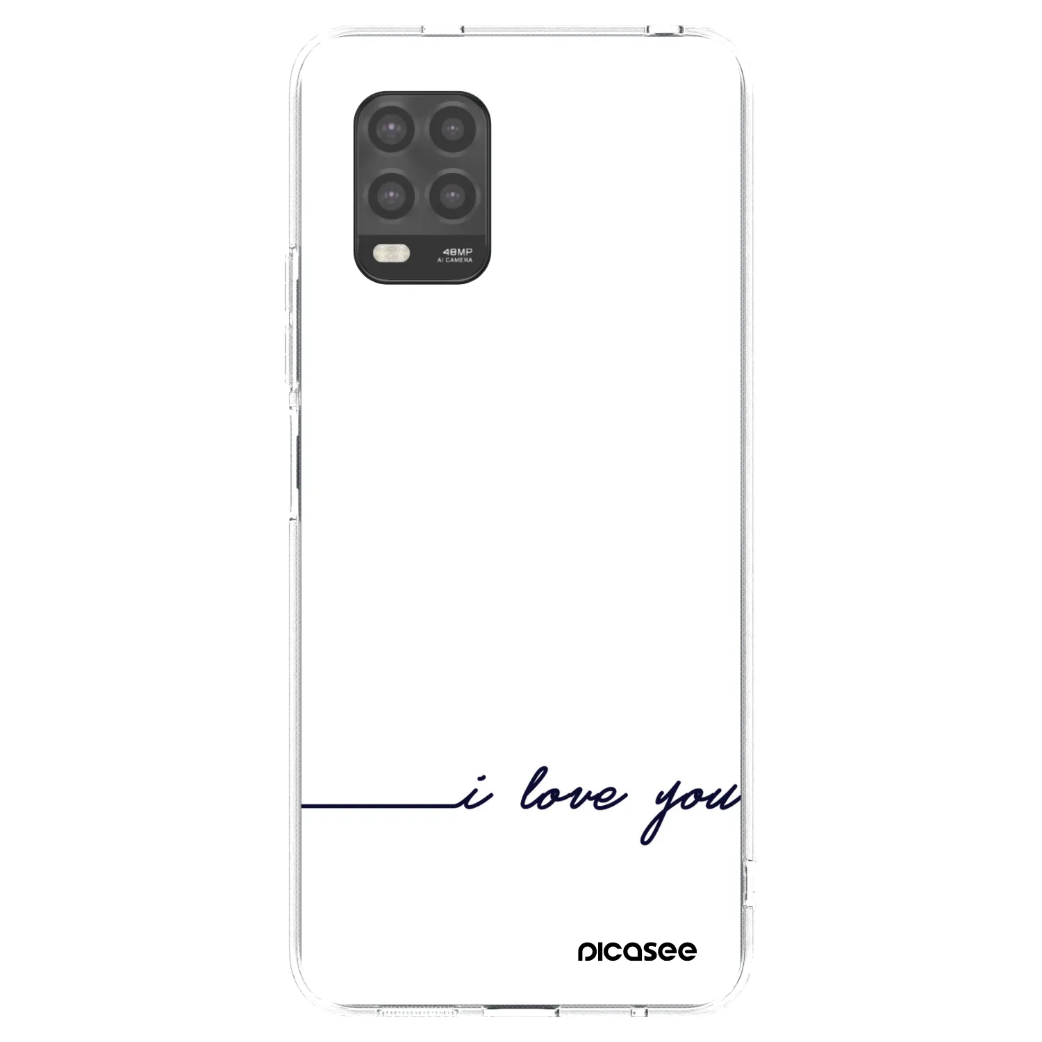 Picasee átlátszó szilikon tok az alábbi mobiltelefonokra Xiaomi Mi 10 Lite - I love you