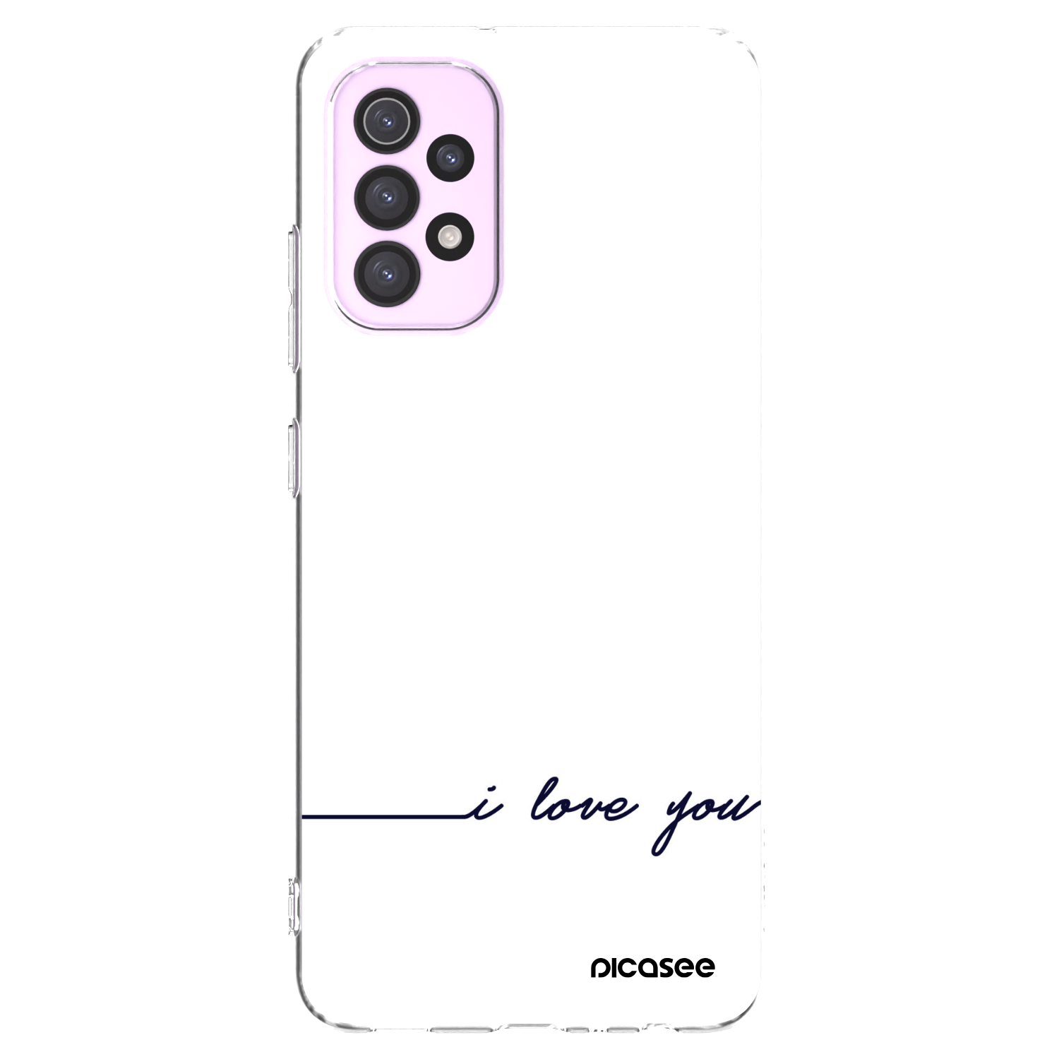 Picasee átlátszó szilikon tok az alábbi mobiltelefonokra Samsung Galaxy A32 5G A326B - I love you