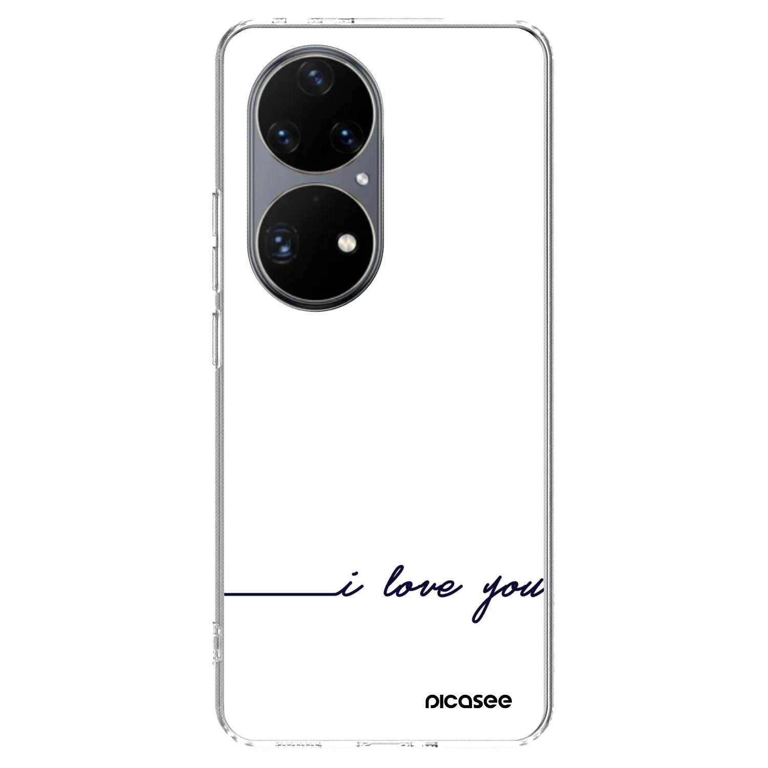 Picasee átlátszó szilikon tok az alábbi mobiltelefonokra Huawei P50 - I love you