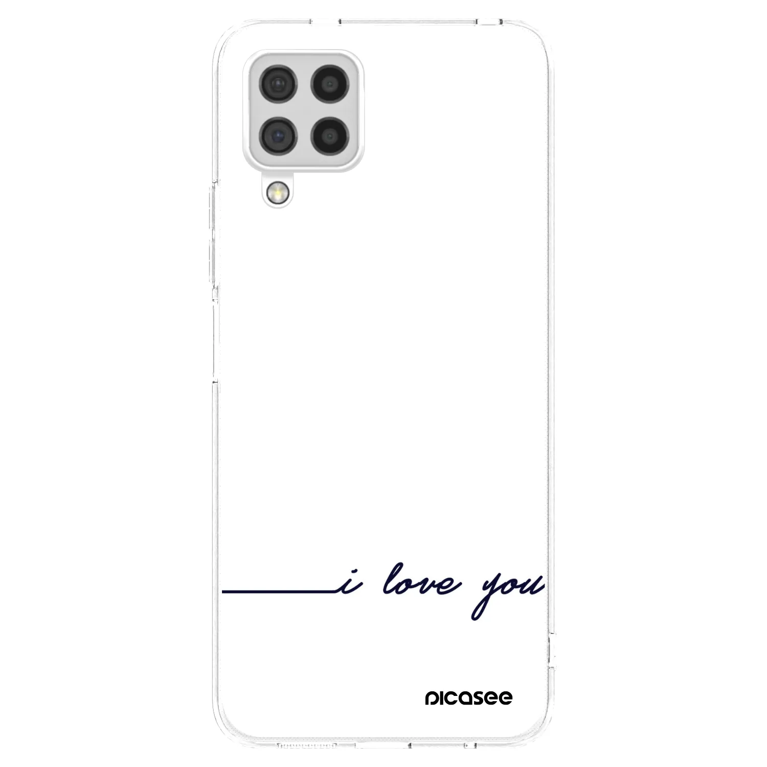Picasee átlátszó szilikon tok az alábbi mobiltelefonokra Samsung Galaxy A22 A225F 4G - I love you