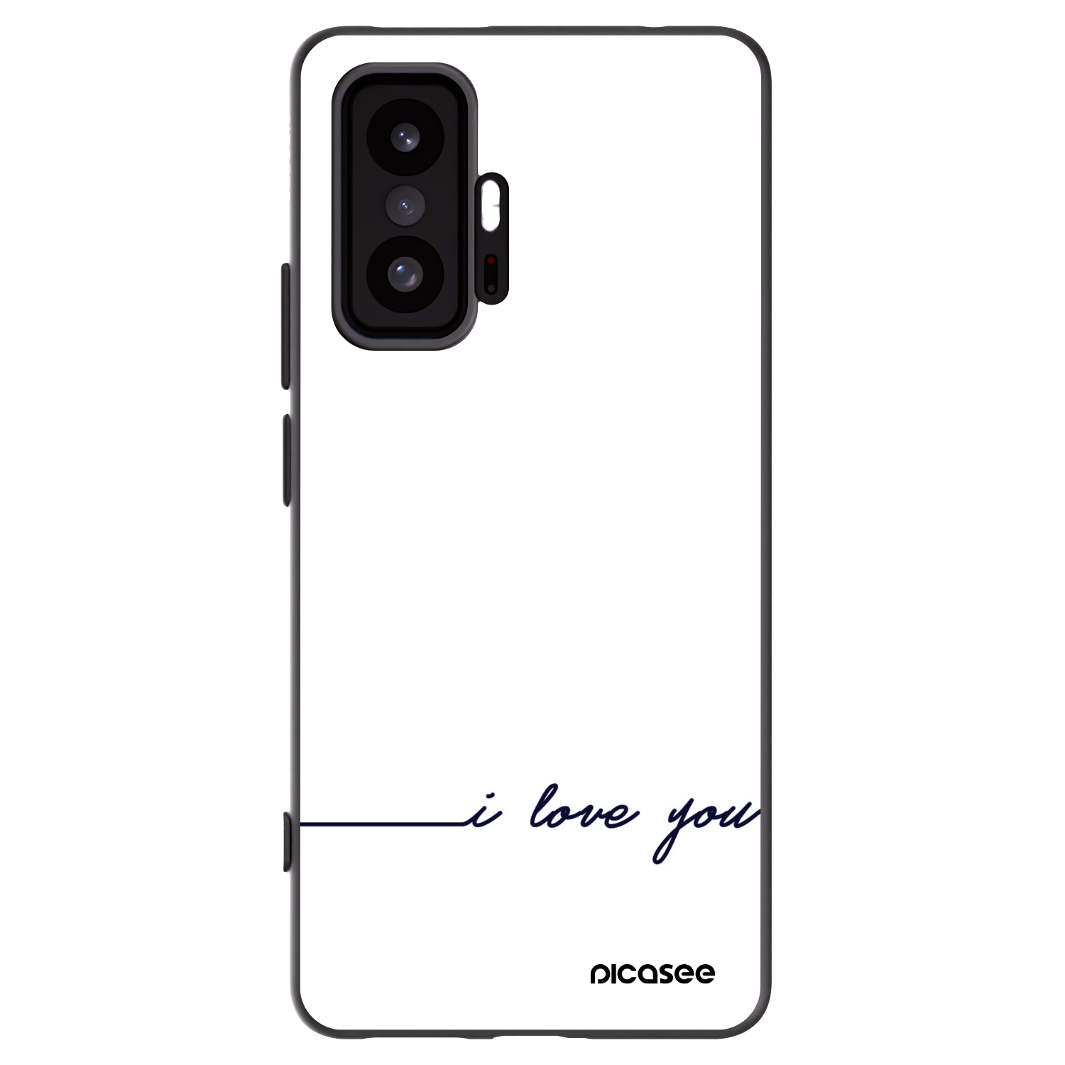 Picasee fekete szilikon tok az alábbi mobiltelefonokra Xiaomi 11T Pro - I love you