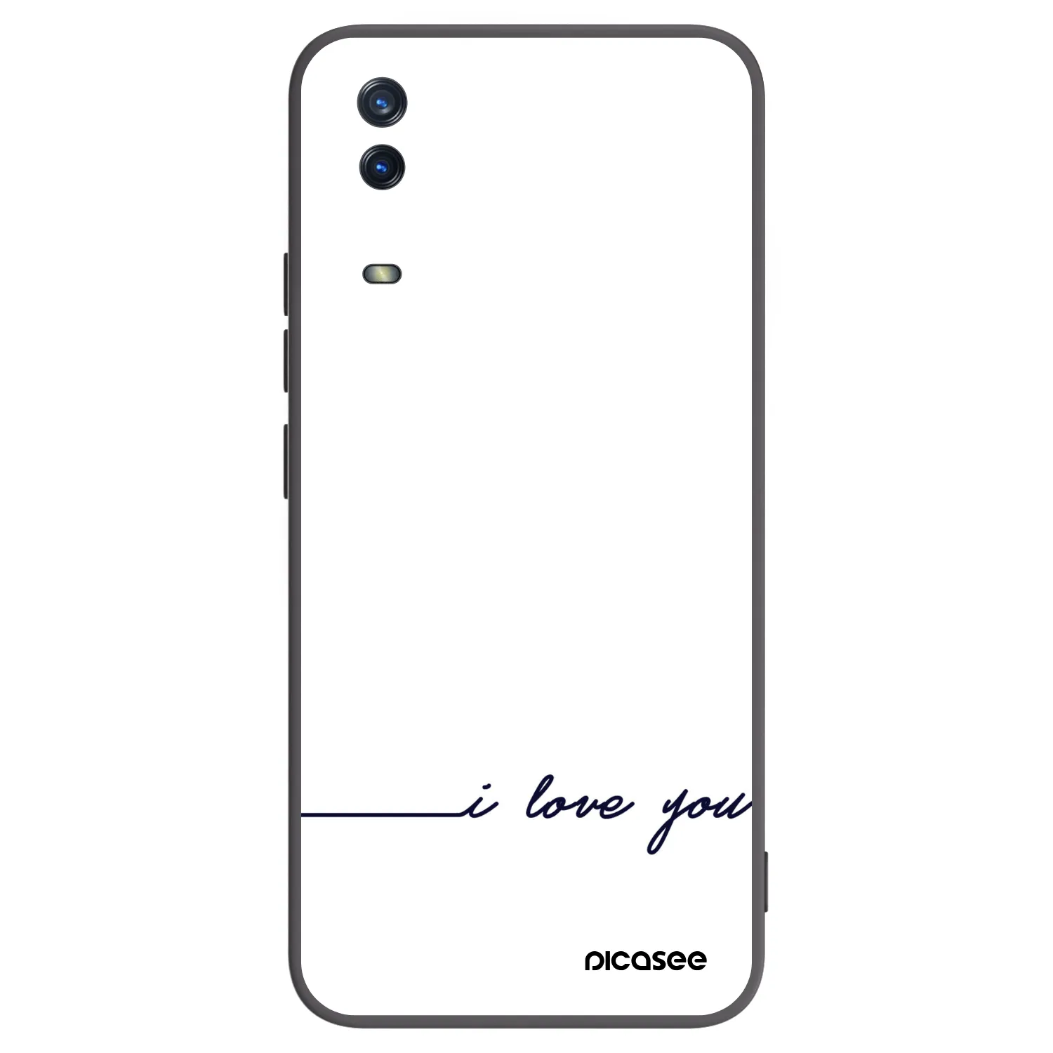 Picasee fekete szilikon tok az alábbi mobiltelefonokra Vivo Y11s - I love you