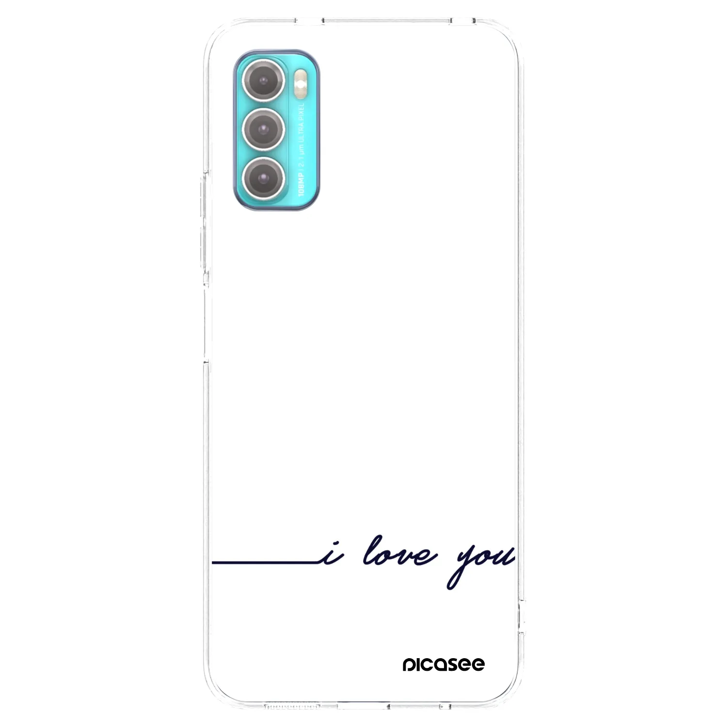 Picasee átlátszó szilikon tok az alábbi mobiltelefonokra Motorola Moto G60 - I love you