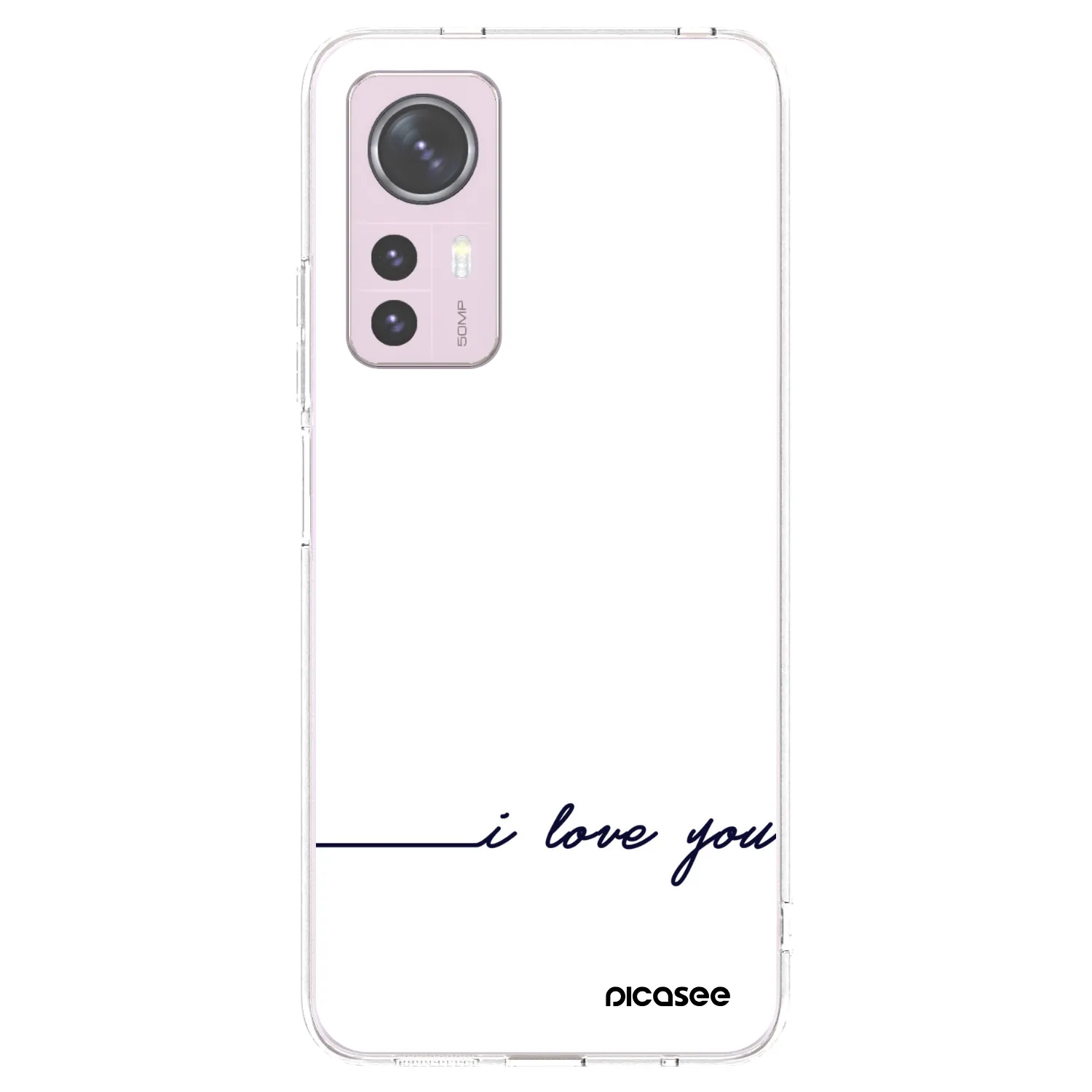 Picasee átlátszó szilikon tok az alábbi mobiltelefonokra Xiaomi 12 - I love you