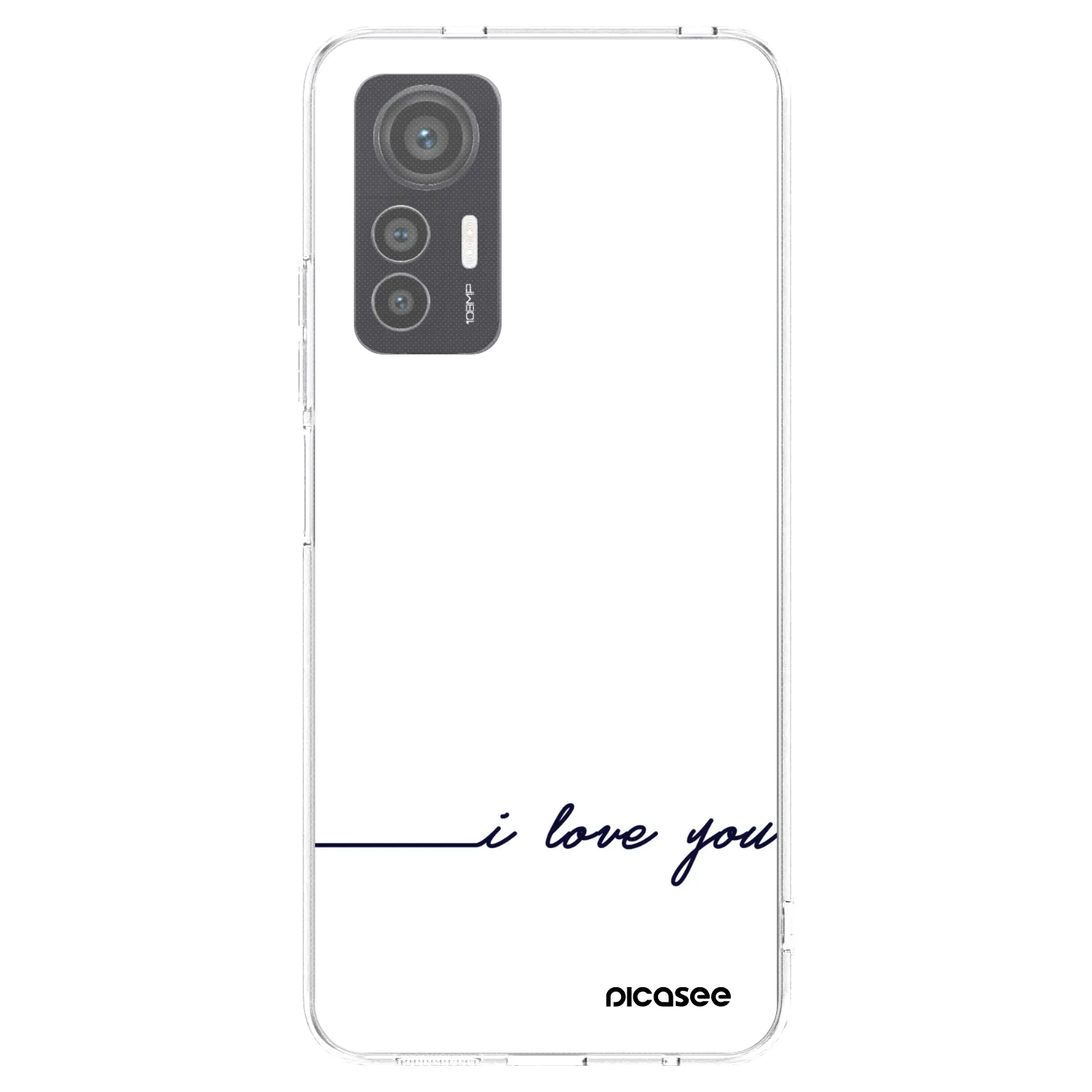 Picasee átlátszó szilikon tok az alábbi mobiltelefonokra Xiaomi 12 Lite - I love you