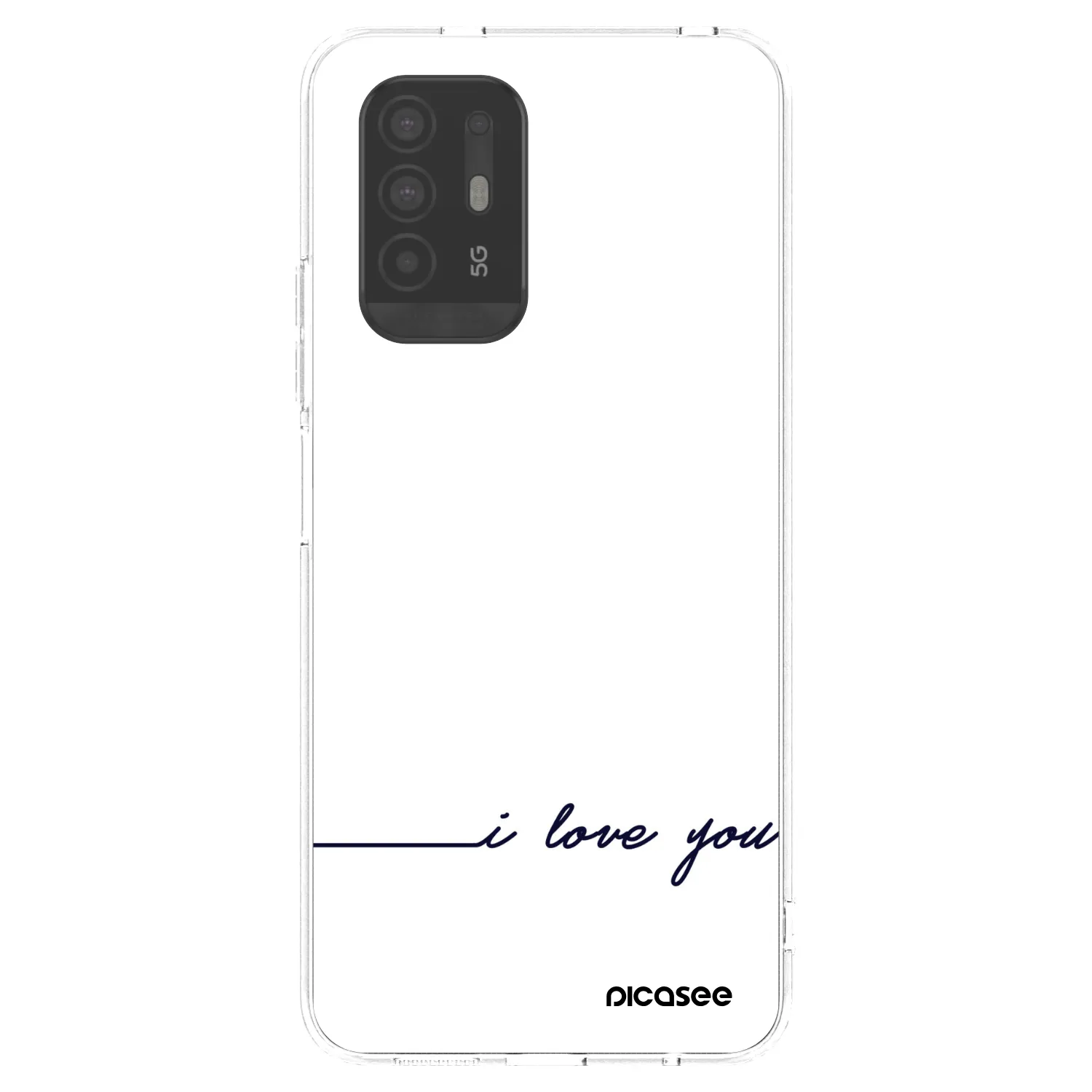 Picasee átlátszó szilikon tok az alábbi mobiltelefonokra OPPO A94 5G - I love you