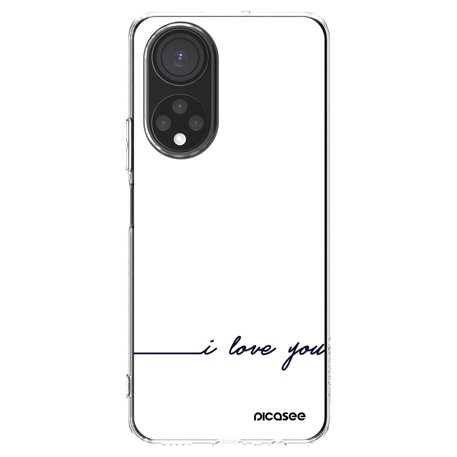 Picasee átlátszó szilikon tok az alábbi mobiltelefonokra Honor X7 - I love you