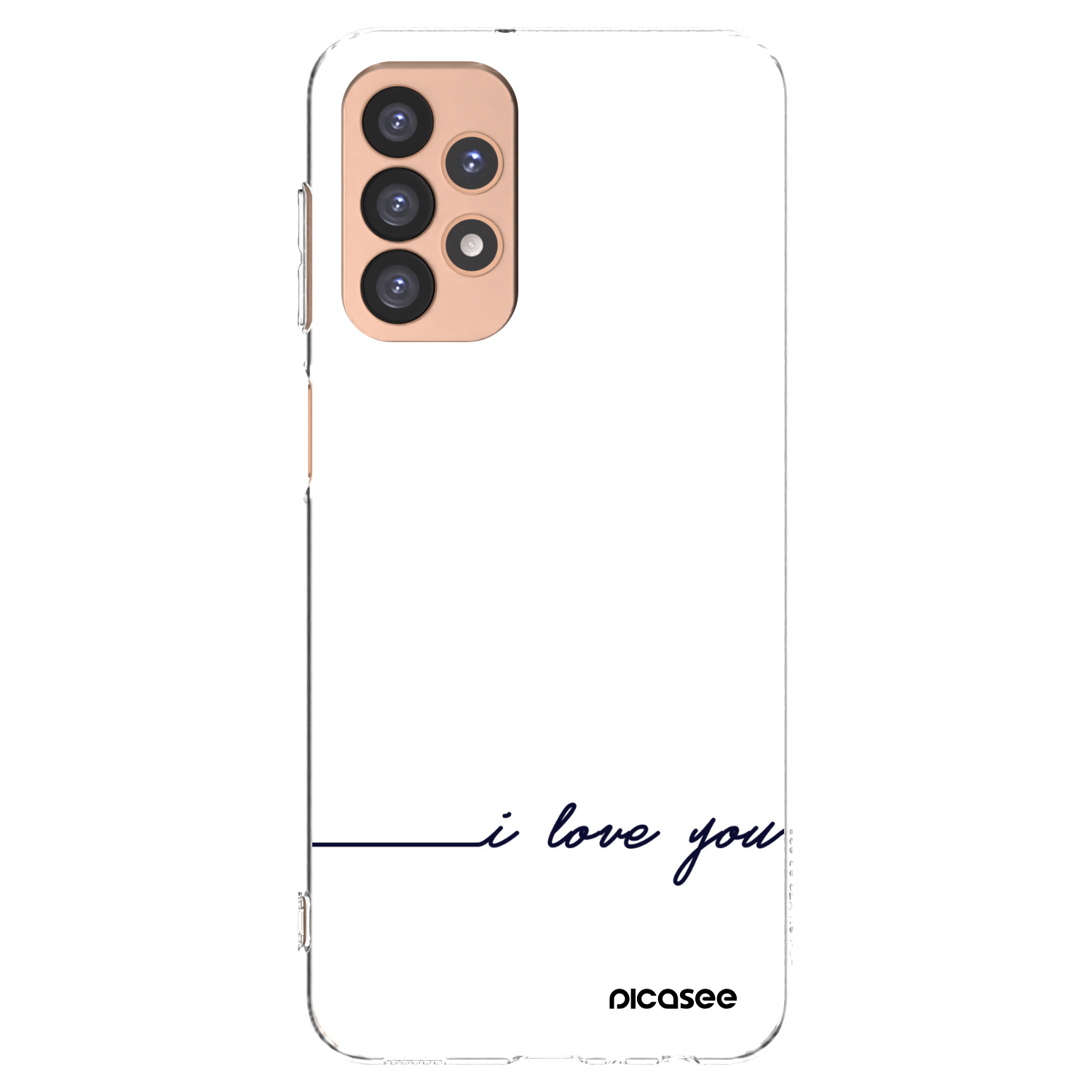 Picasee átlátszó szilikon tok az alábbi mobiltelefonokra Samsung Galaxy A23 A236B 5G - I love you