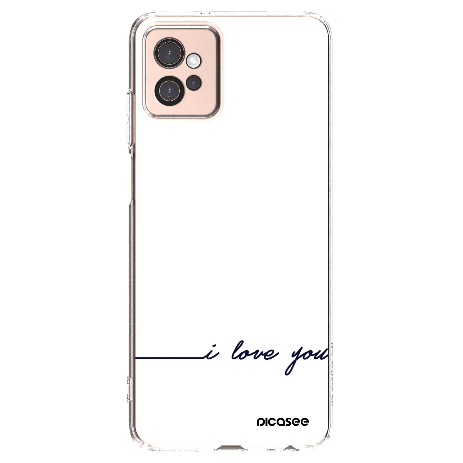Picasee átlátszó szilikon tok az alábbi mobiltelefonokra Motorola Moto G32 - I love you