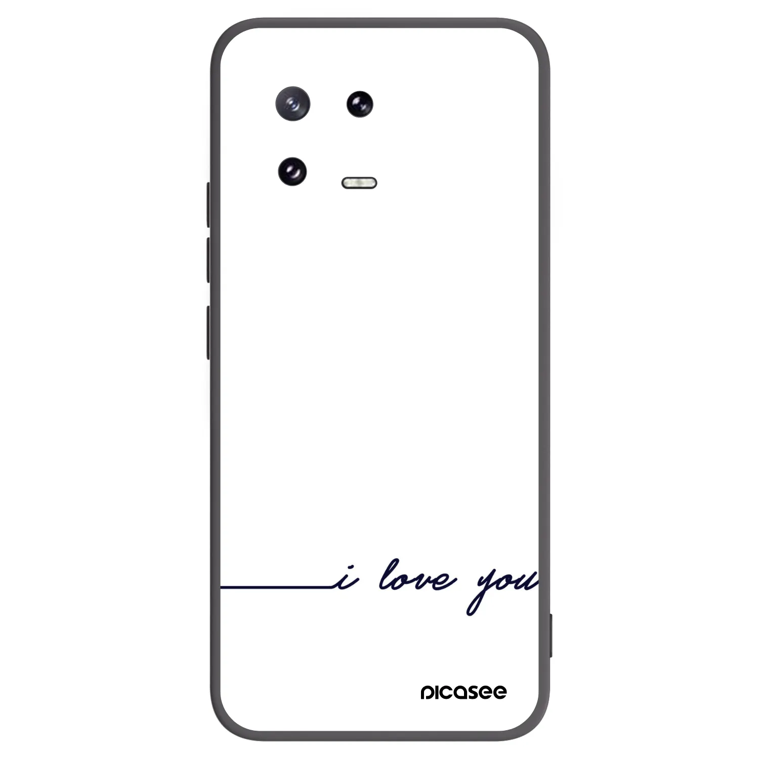 Picasee fekete szilikon tok az alábbi mobiltelefonokra Xiaomi 13 Pro - I love you