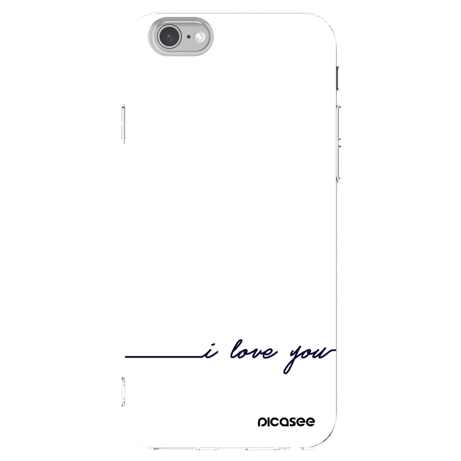 Picasee átlátszó szilikon tok az alábbi mobiltelefonokra Apple iPhone 6/6S - I love you