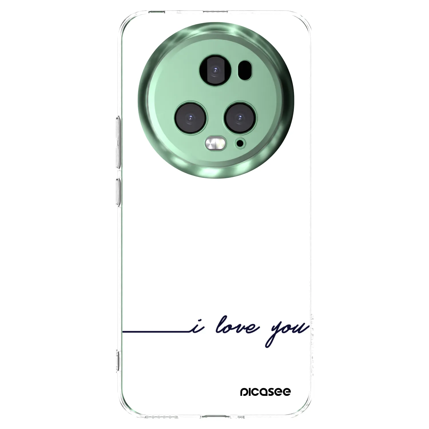 Picasee átlátszó szilikon tok az alábbi mobiltelefonokra Honor Magic5 Pro - I love you