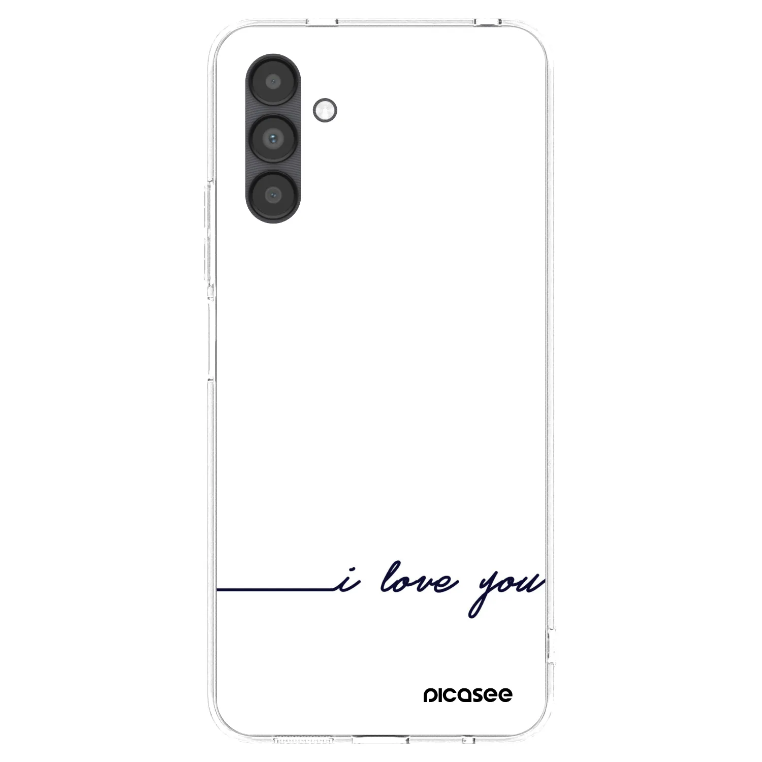 Picasee átlátszó szilikon tok az alábbi mobiltelefonokra Samsung Galaxy A04s A047F - I love you