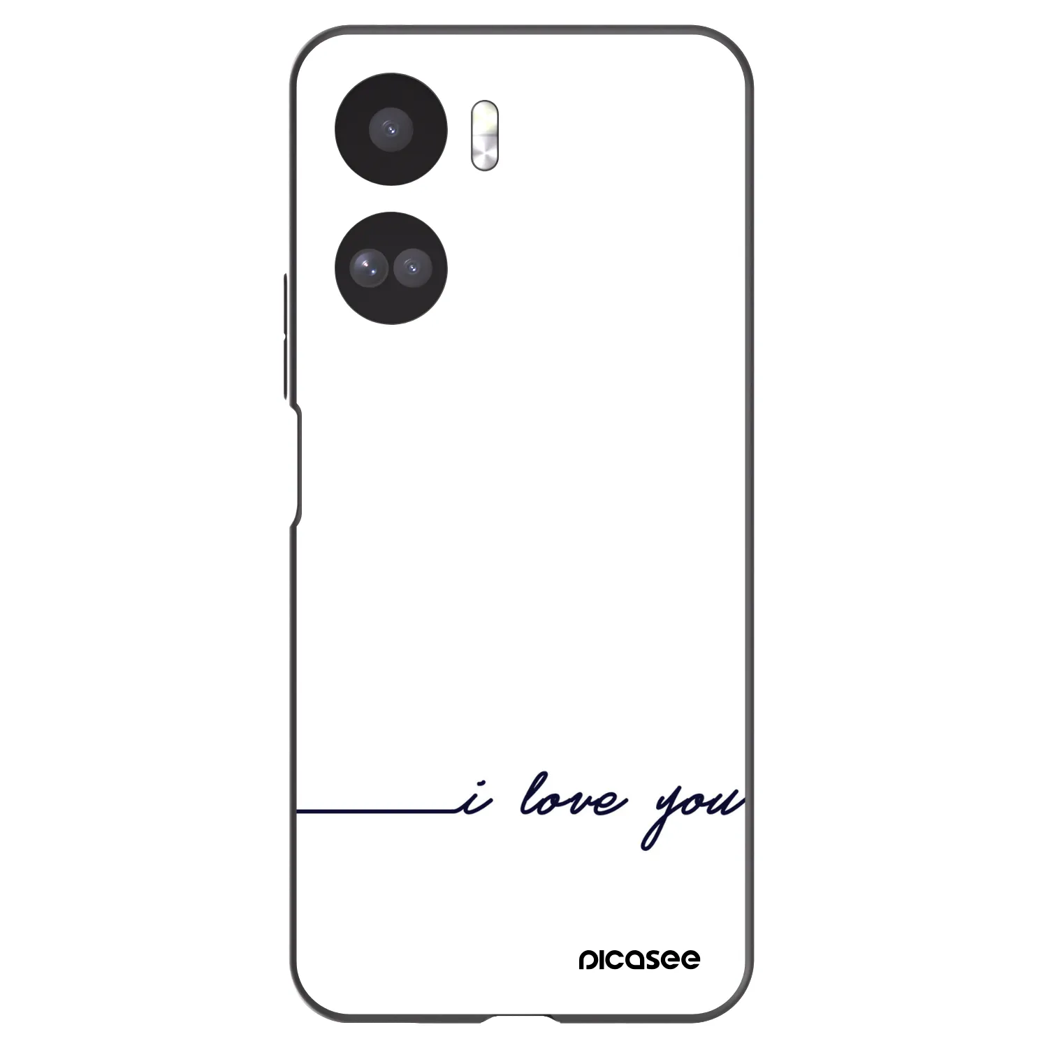 Picasee fekete szilikon tok az alábbi mobiltelefonokra Honor 90 Lite 5G - I love you