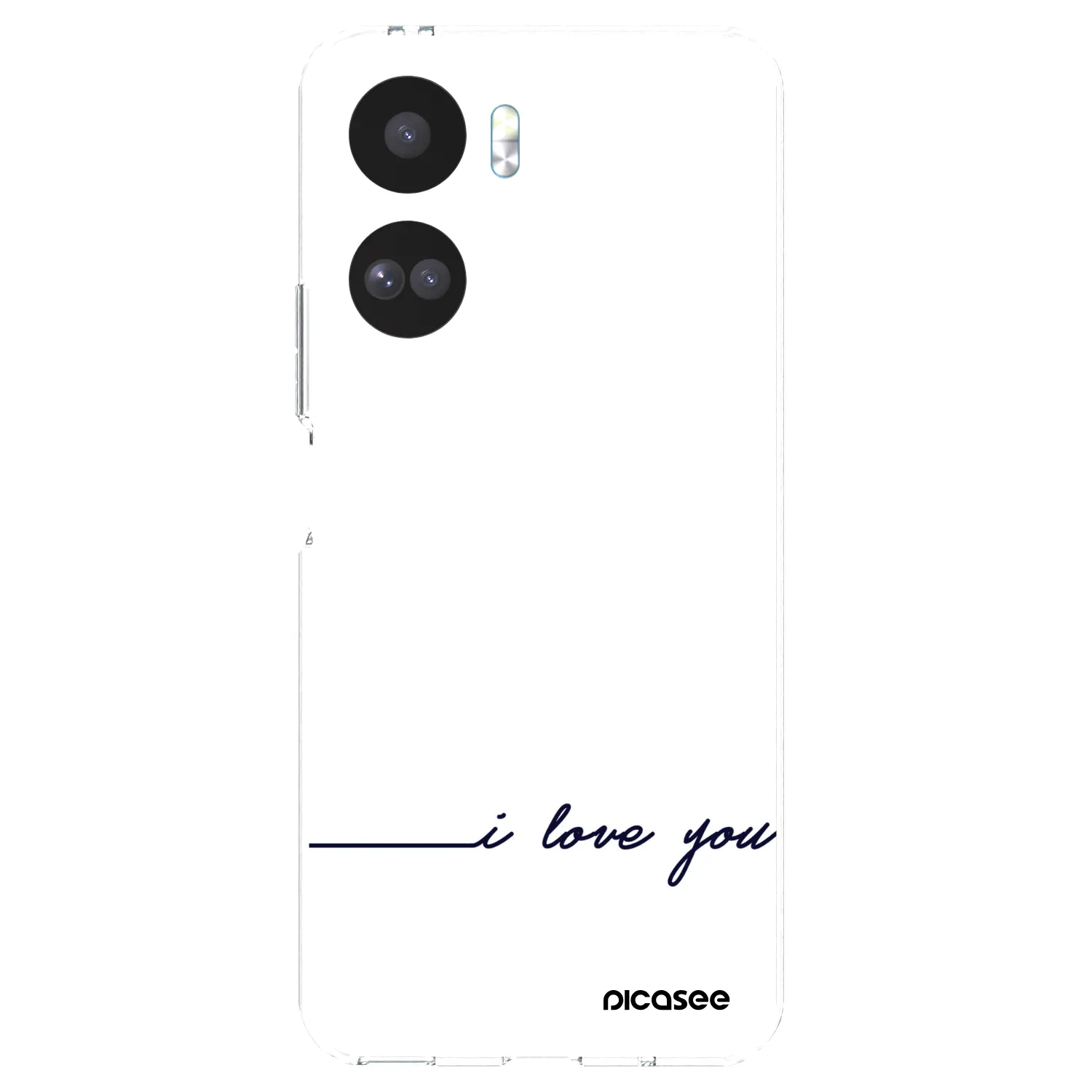 Picasee átlátszó szilikon tok az alábbi mobiltelefonokra Honor 90 Lite 5G - I love you