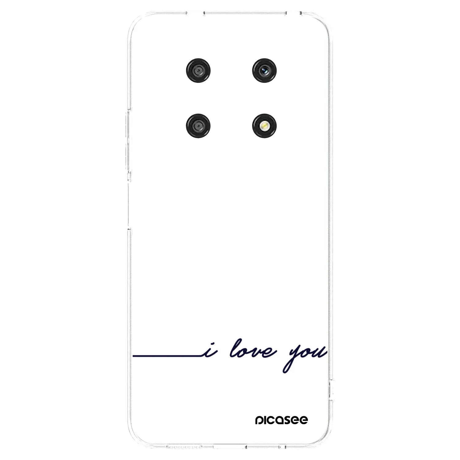Picasee átlátszó szilikon tok az alábbi mobiltelefonokra Honor Magic4 Lite 5G - I love you