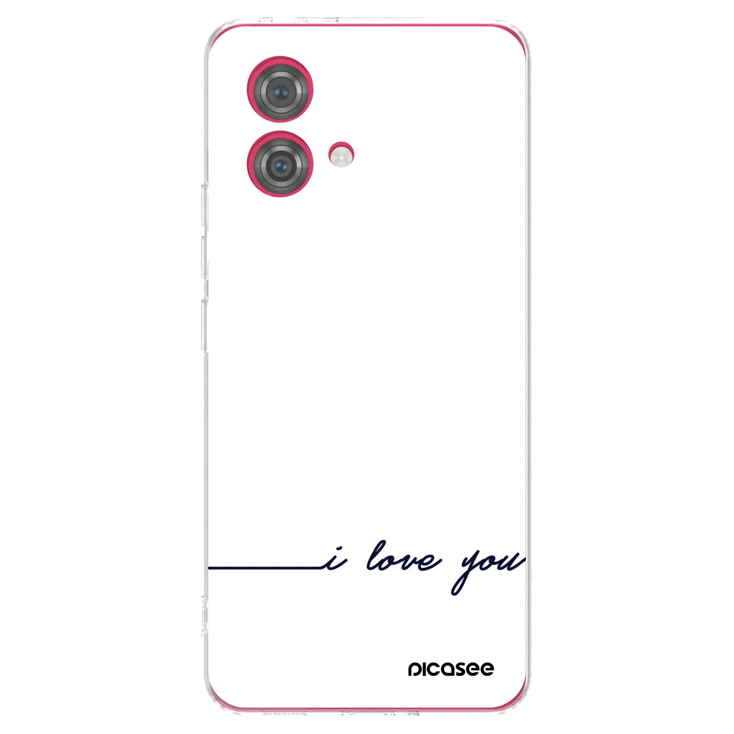 Picasee átlátszó szilikon tok az alábbi mobiltelefonokra Motorola Moto G84 5G - I love you