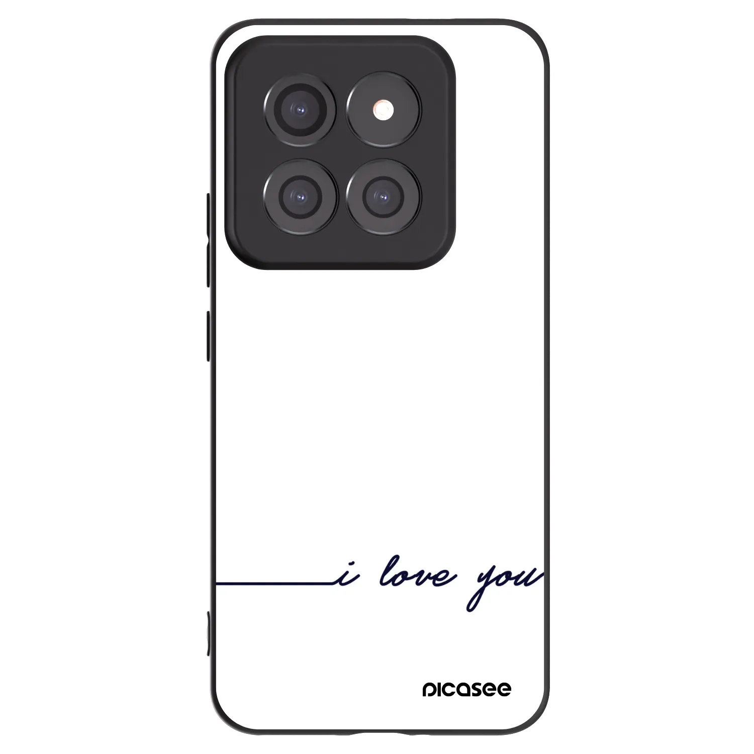 Picasee fekete szilikon tok az alábbi mobiltelefonokra Xiaomi 14 Pro - I love you