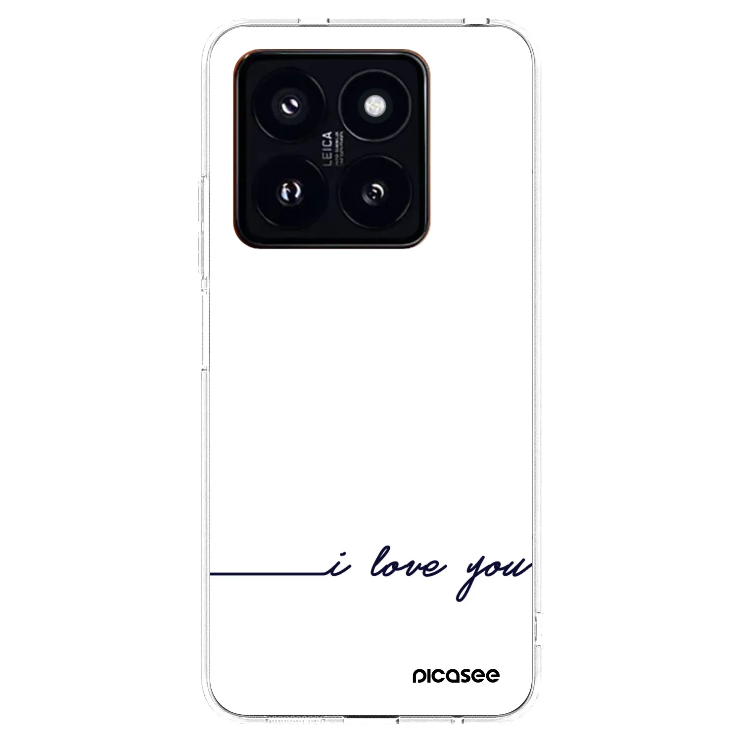Picasee átlátszó szilikon tok az alábbi mobiltelefonokra Xiaomi 14 Pro - I love you