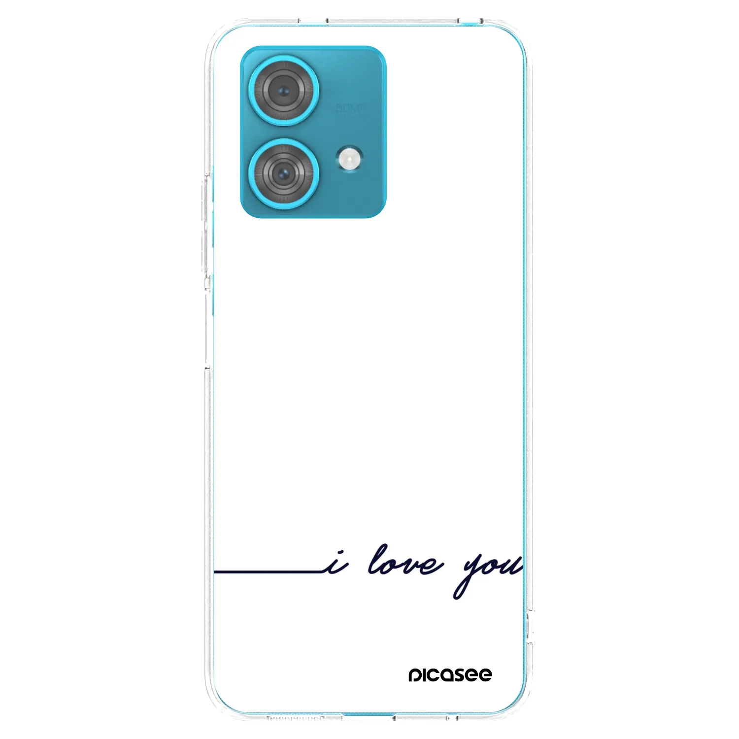 Picasee átlátszó szilikon tok az alábbi mobiltelefonokra Motorola Edge 40 Neo - I love you