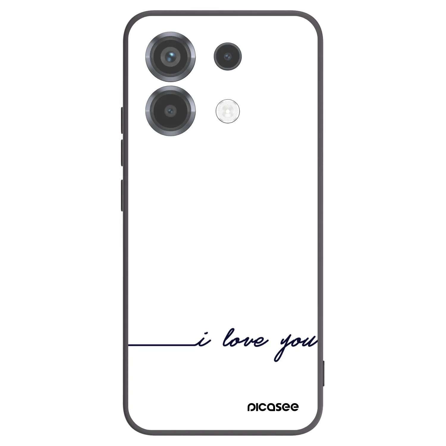 Picasee fekete szilikon tok az alábbi mobiltelefonokra Xiaomi Poco X6 - I love you