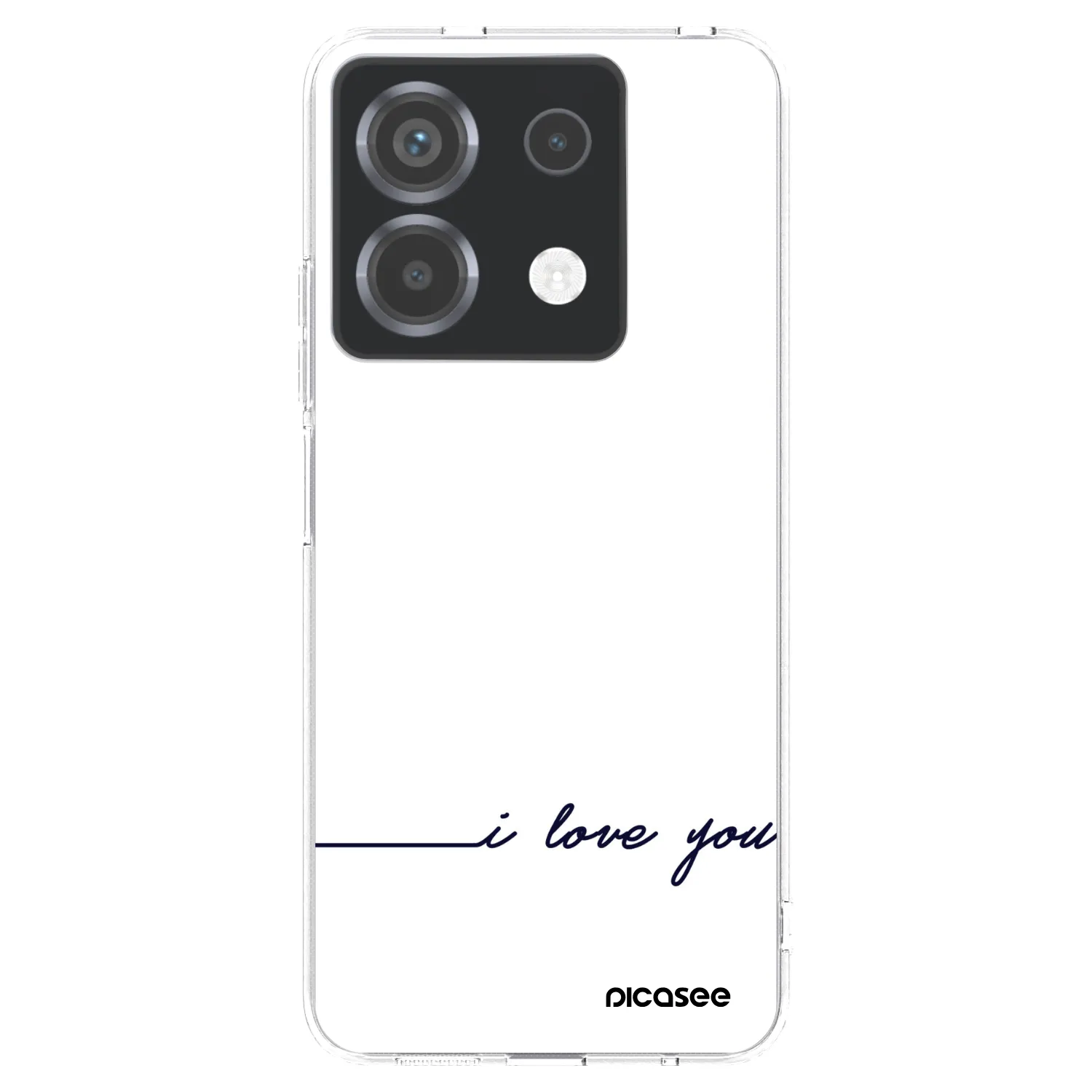 Picasee átlátszó szilikon tok az alábbi mobiltelefonokra Xiaomi Poco X6 - I love you
