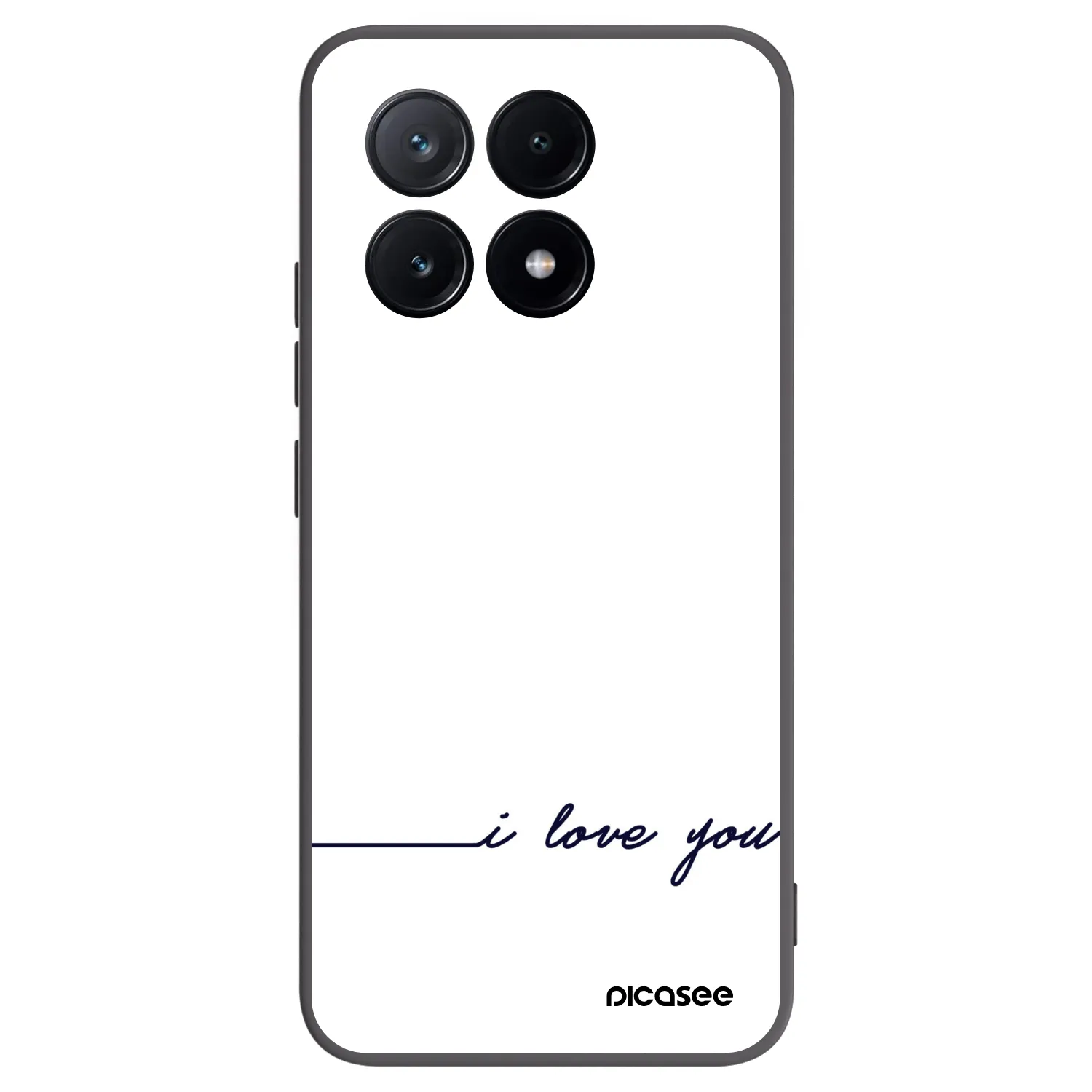 Picasee fekete szilikon tok az alábbi mobiltelefonokra Xiaomi Poco X6 Pro - I love you