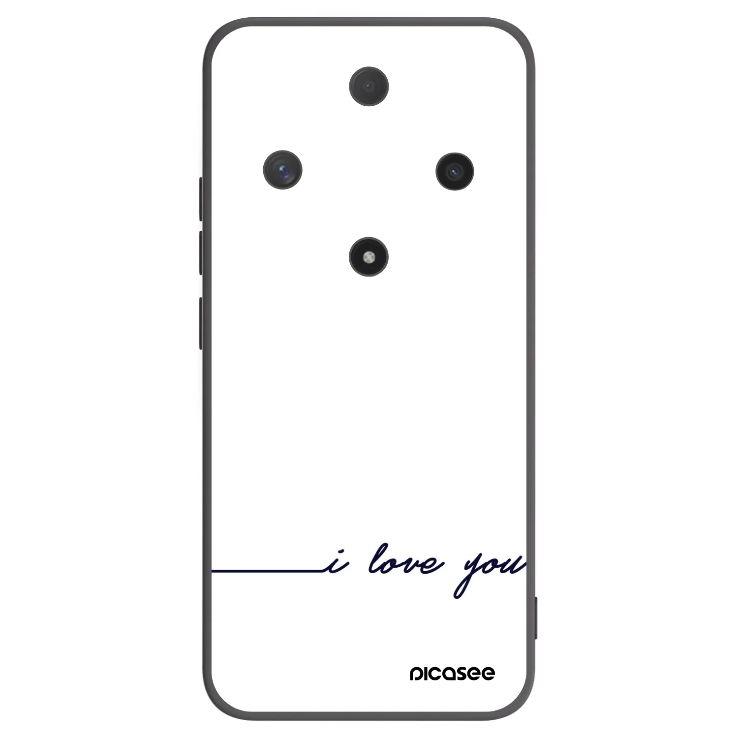 Picasee fekete szilikon tok az alábbi mobiltelefonokra Honor Magic6 Lite 5G - I love you