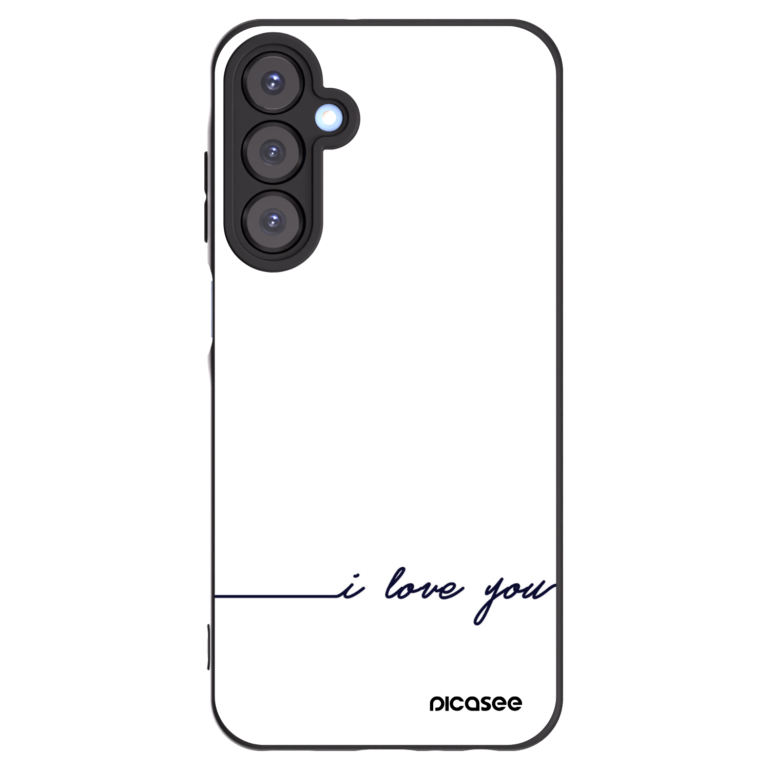Picasee fekete szilikon tok az alábbi mobiltelefonokra Samsung Galaxy A25 A256B 5G - I love you