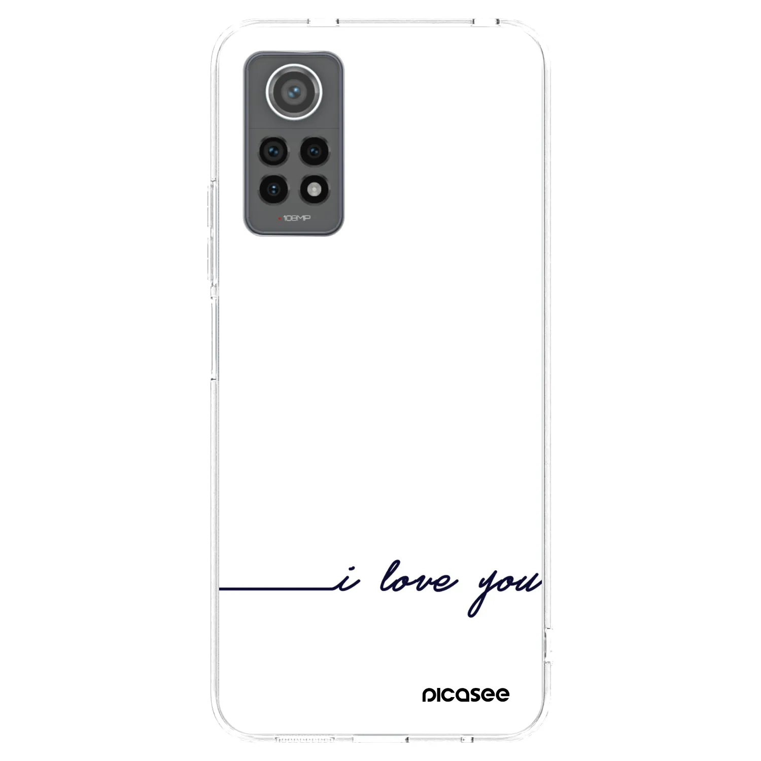 Picasee átlátszó szilikon tok az alábbi mobiltelefonokra Xiaomi Redmi Note 12 Pro 4G - I love you
