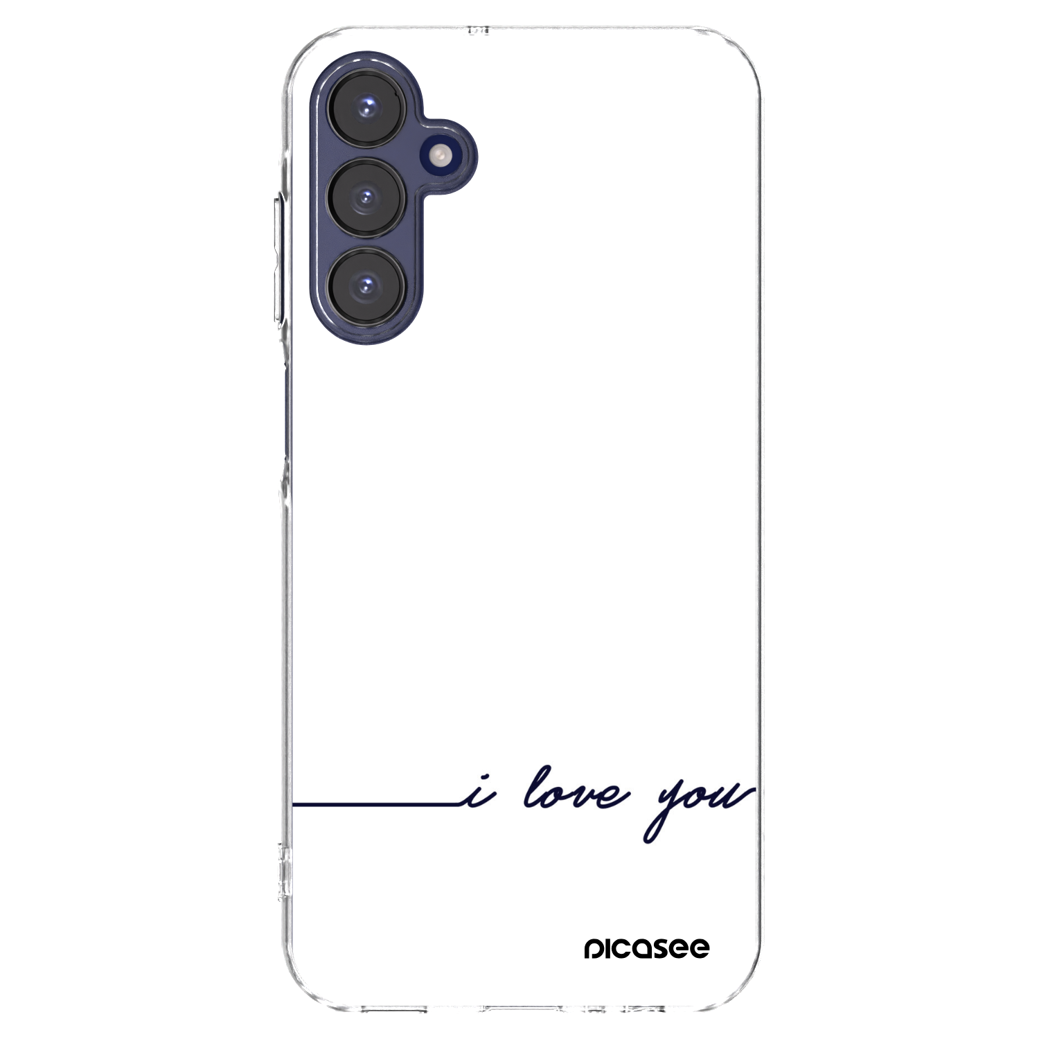 Picasee átlátszó szilikon tok az alábbi mobiltelefonokra Samsung Galaxy A15 A155F 4G - I love you