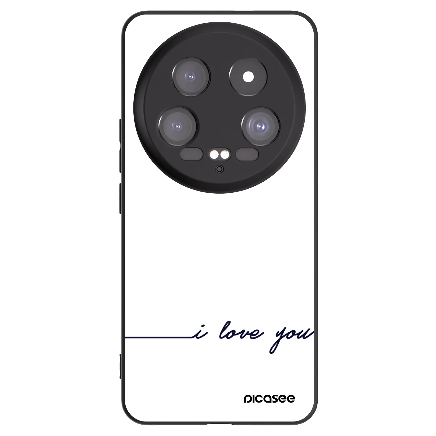 Picasee fekete szilikon tok az alábbi mobiltelefonokra Xiaomi 14 Ultra - I love you