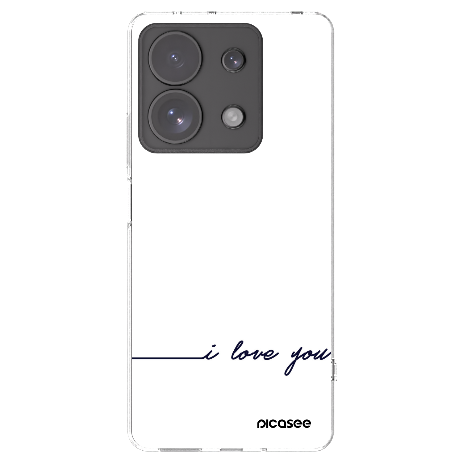 Picasee átlátszó szilikon tok az alábbi mobiltelefonokra Xiaomi Redmi Note 13 Pro 4G - I love you