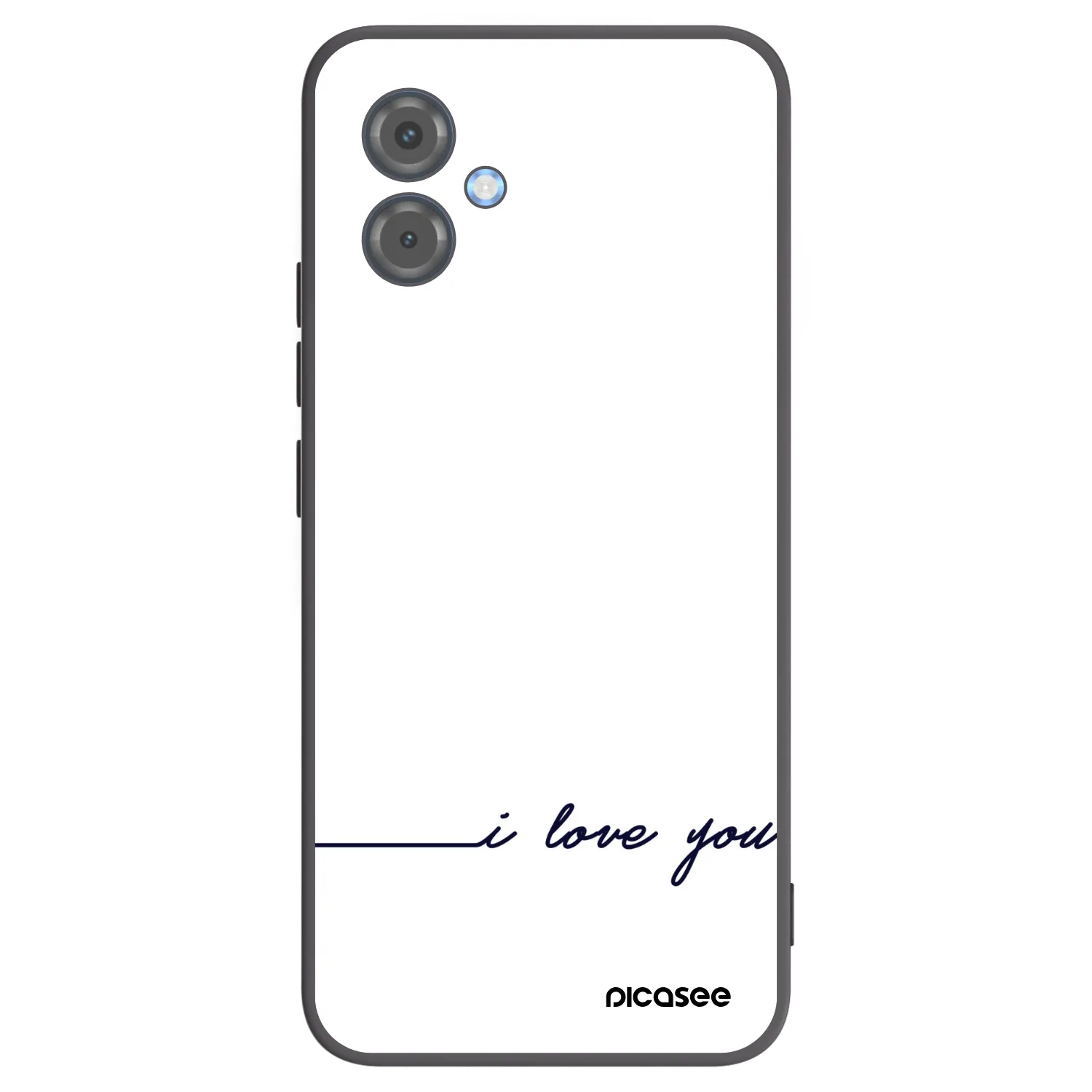 Picasee fekete szilikon tok az alábbi mobiltelefonokra Motorola Moto G14 - I love you