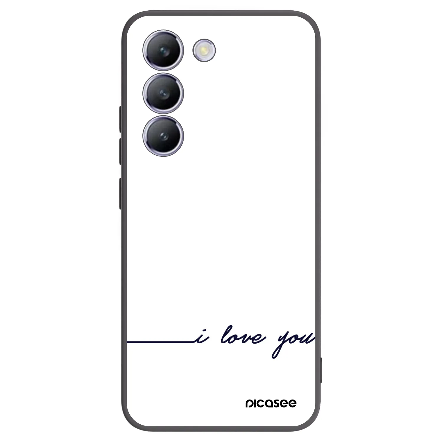 Picasee fekete szilikon tok az alábbi mobiltelefonokra Vivo V40 SE 5G - I love you