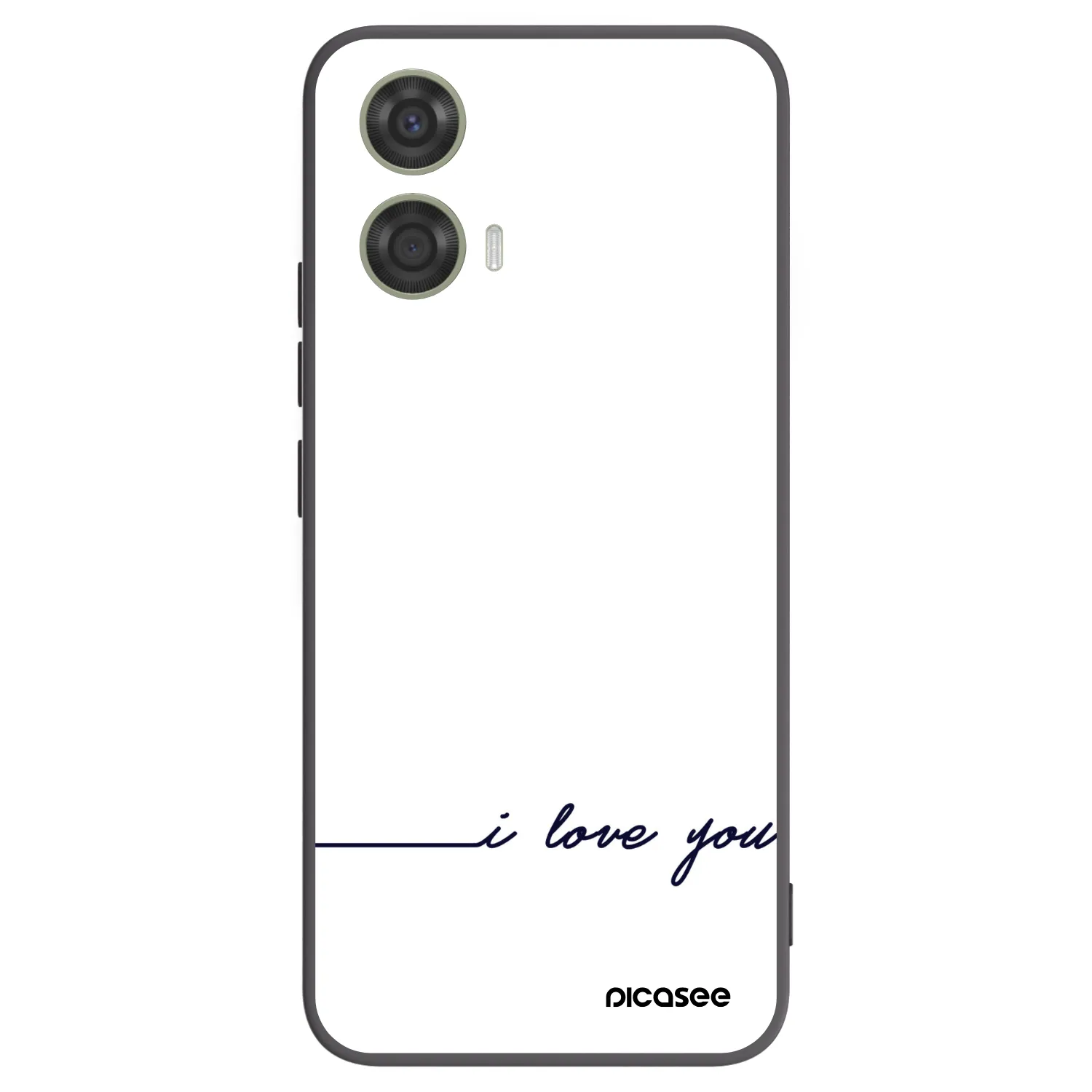 Picasee fekete szilikon tok az alábbi mobiltelefonokra Motorola Moto G24 - I love you