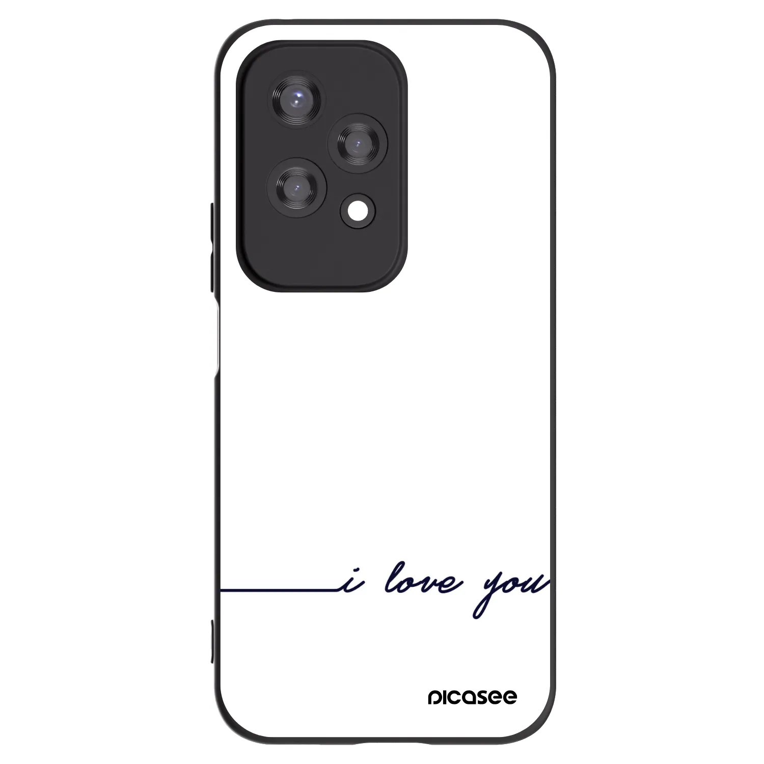 Picasee fekete szilikon tok az alábbi mobiltelefonokra Honor 200 Lite - I love you
