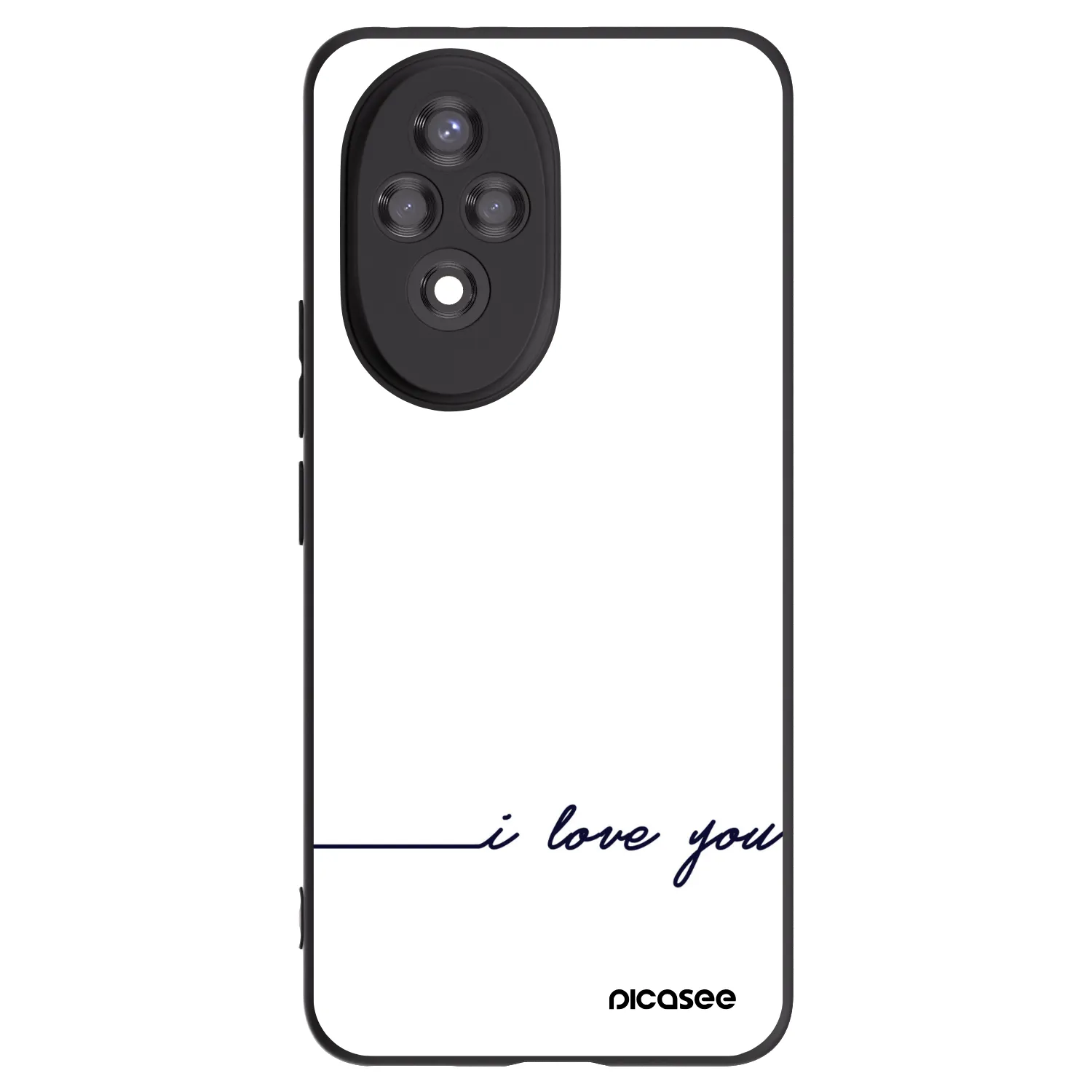 Picasee fekete szilikon tok az alábbi mobiltelefonokra Honor 200 5G - I love you