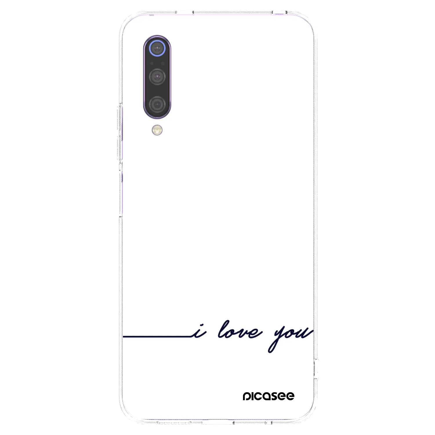 Picasee átlátszó szilikon tok az alábbi mobiltelefonokra Xiaomi Mi 9 - I love you