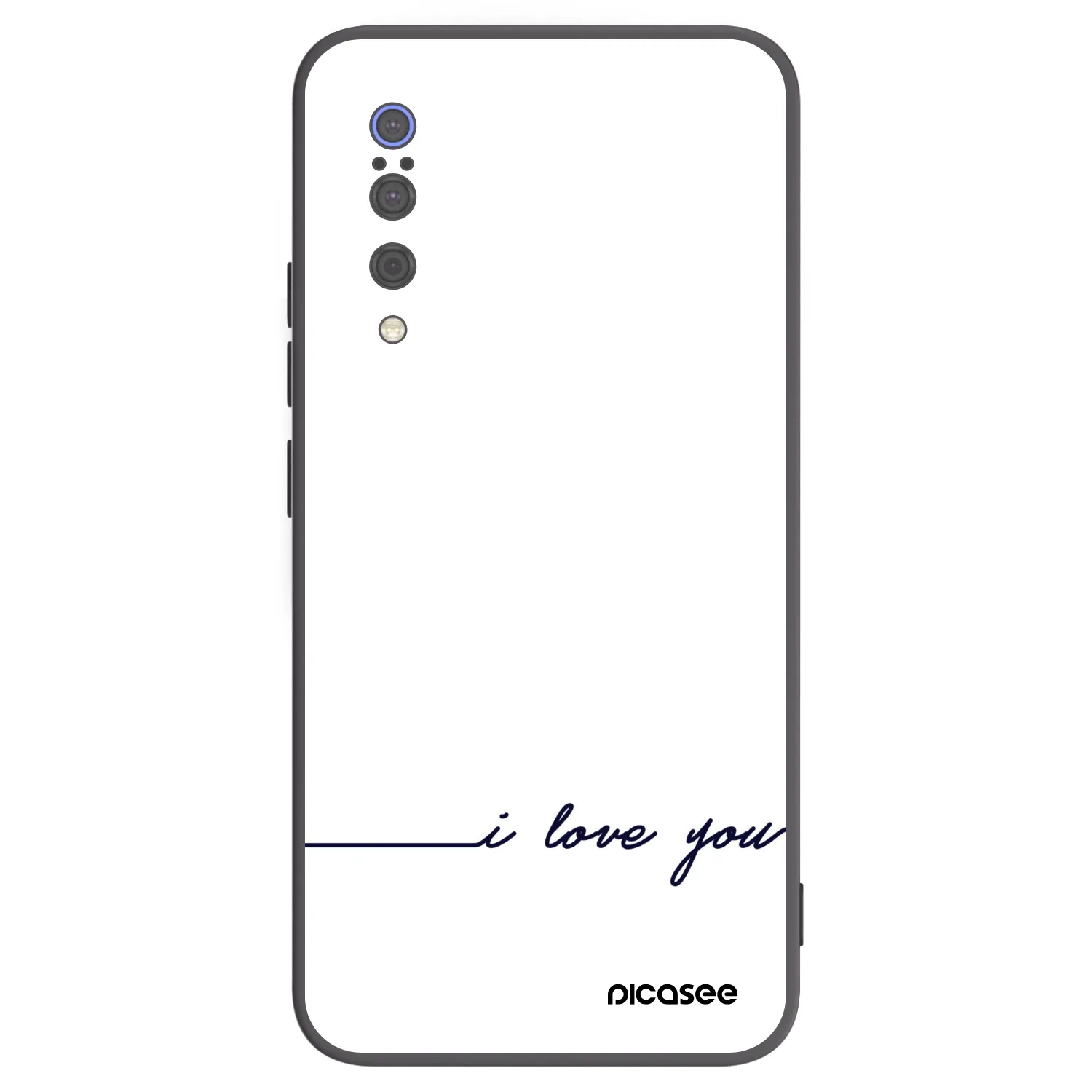 Picasee fekete szilikon tok az alábbi mobiltelefonokra Xiaomi Mi 9 - I love you