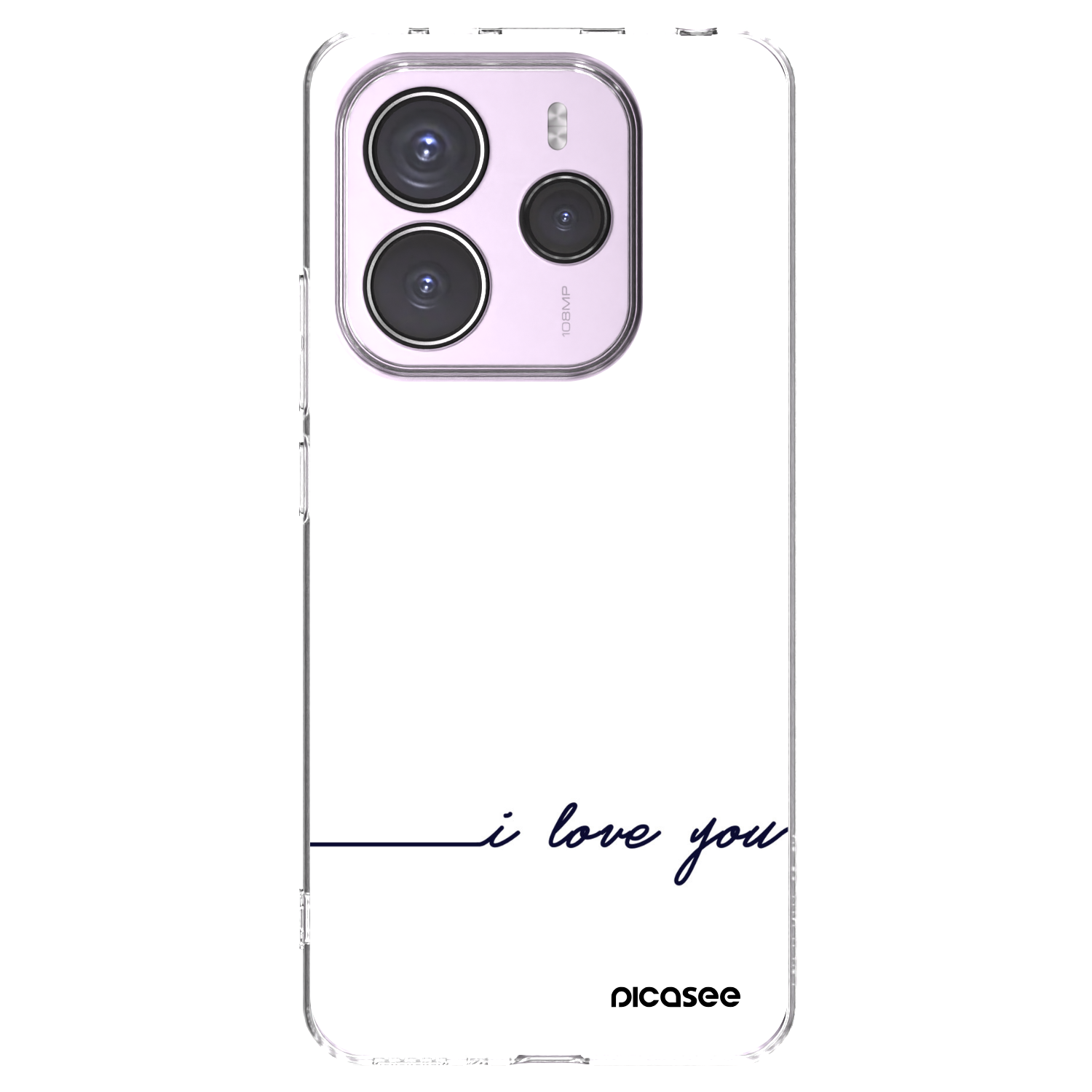 Picasee átlátszó szilikon tok az alábbi mobiltelefonokra Xiaomi Redmi Note 14 5G - I love you